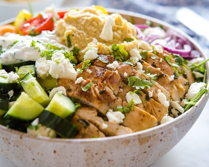 Chicken shawarma salad melodyscuisine